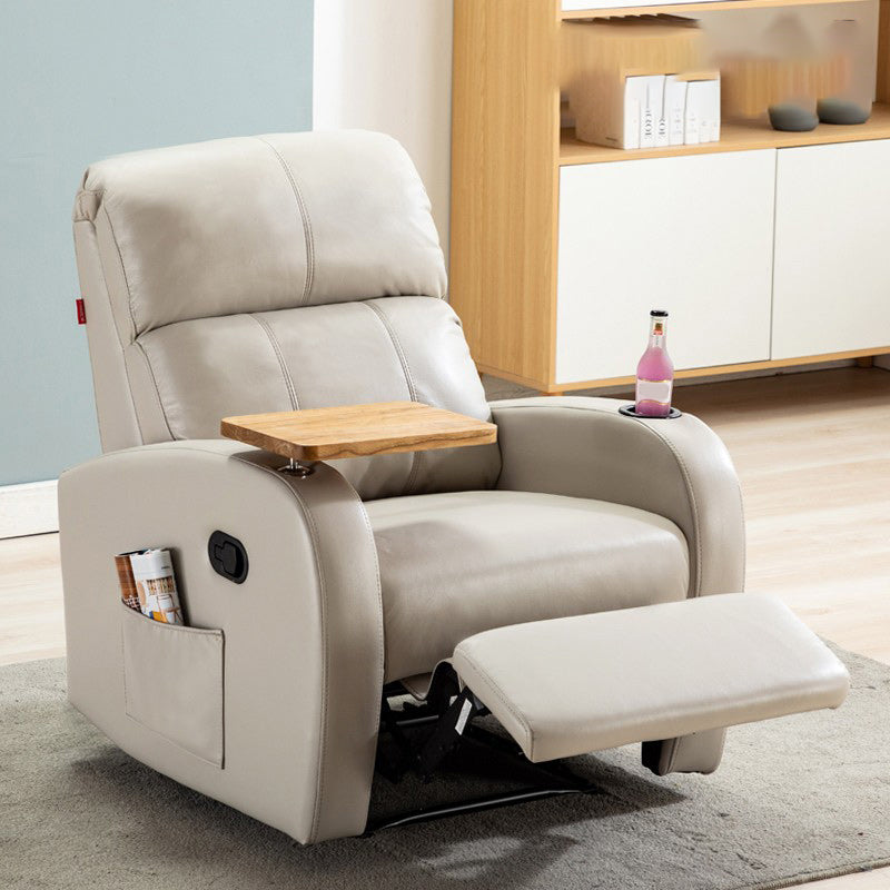 Tasche laterali di poltrona standard contemporanea in metallo a colori solidi interni