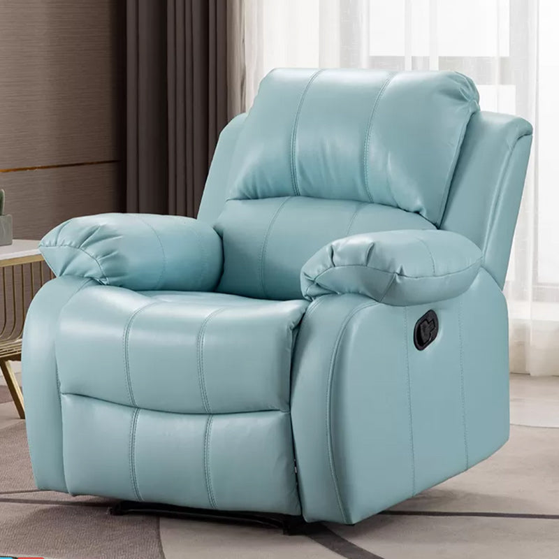 Contemporary Home Theater Recliner Metal Solid Color Arm Reclining Swiveling Clearhalo 'Chairs & Seating' 'furn' 'furn_recliners' 'Furniture' 'Living Room Furniture' 'Recliners' 7485394