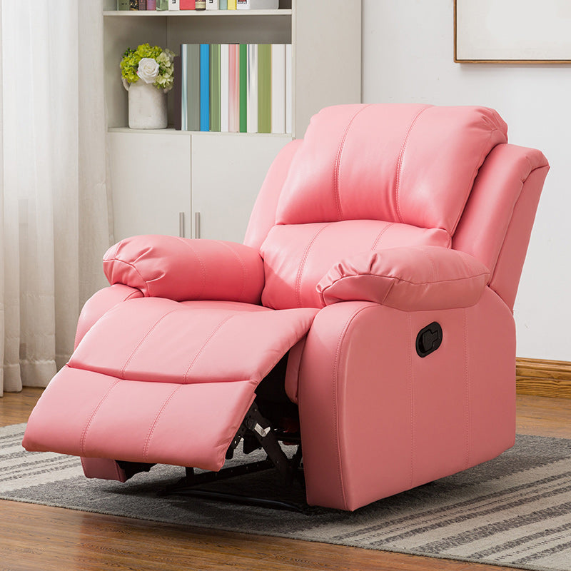 Contemporary Home Theater Recliner Metal Solid Color Arm Reclining Swiveling Clearhalo 'Chairs & Seating' 'furn' 'furn_recliners' 'Furniture' 'Living Room Furniture' 'Recliners' 7485396