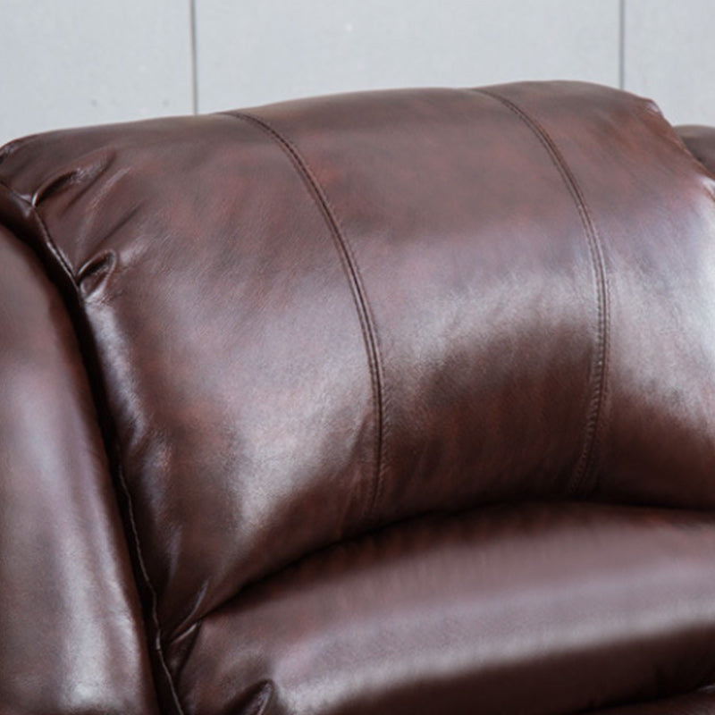 Contemporary Home Theater Recliner Metal Solid Color Arm Reclining Swiveling Clearhalo 'Chairs & Seating' 'furn' 'furn_recliners' 'Furniture' 'Living Room Furniture' 'Recliners' 7485403