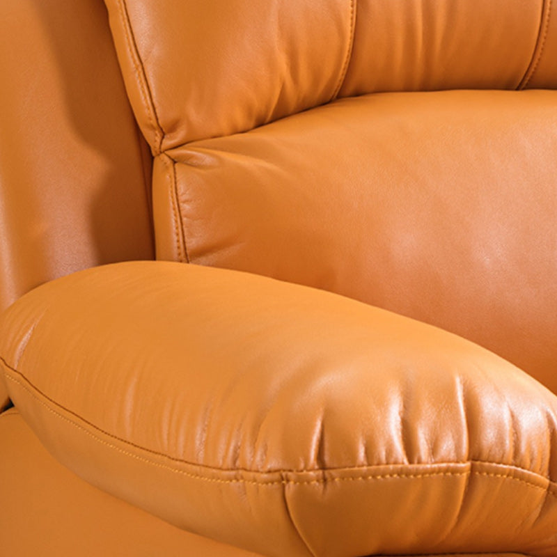 Contemporary Home Theater Recliner Metal Solid Color Arm Reclining Swiveling Clearhalo 'Chairs & Seating' 'furn' 'furn_recliners' 'Furniture' 'Living Room Furniture' 'Recliners' 7485405