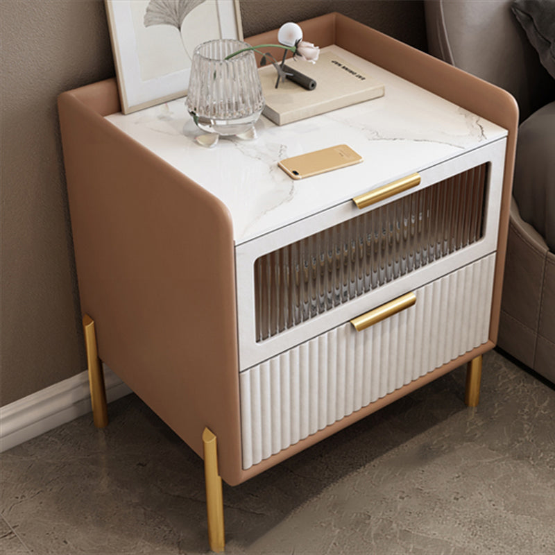 Table table de chevet de table de glamour classique pour chambre à coucher