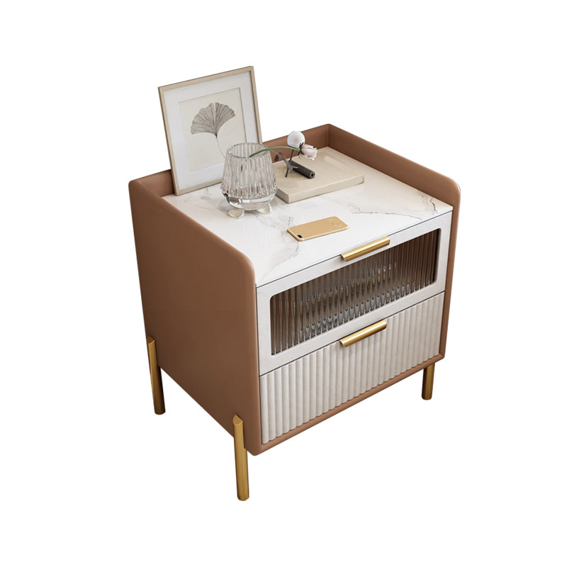 Table table de chevet de table de glamour classique pour chambre à coucher