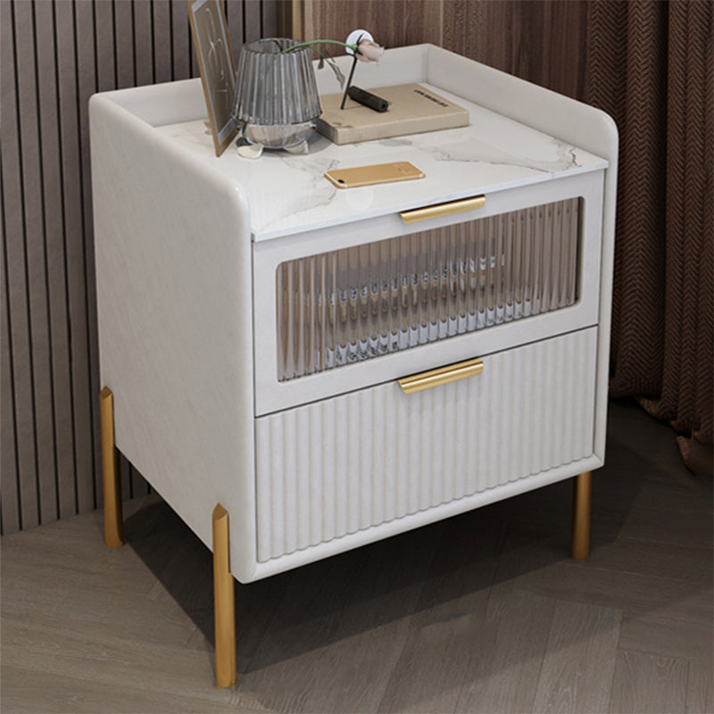 Table table de chevet de table de glamour classique pour chambre à coucher