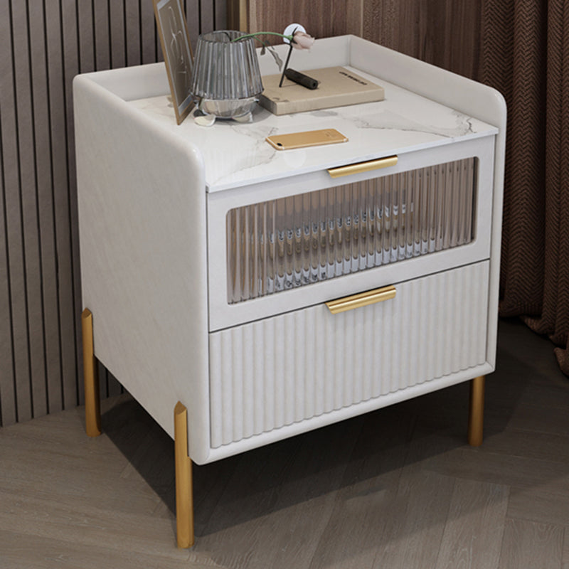 Table table de chevet de table de glamour classique pour chambre à coucher