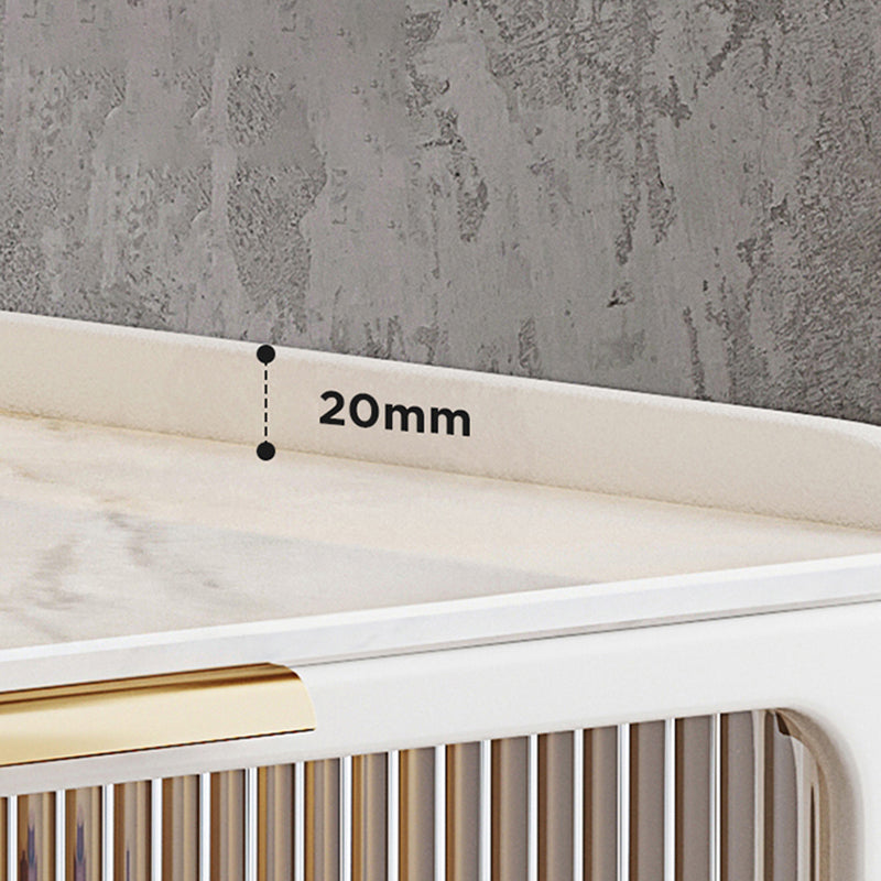 Table table de chevet de table de glamour classique pour chambre à coucher