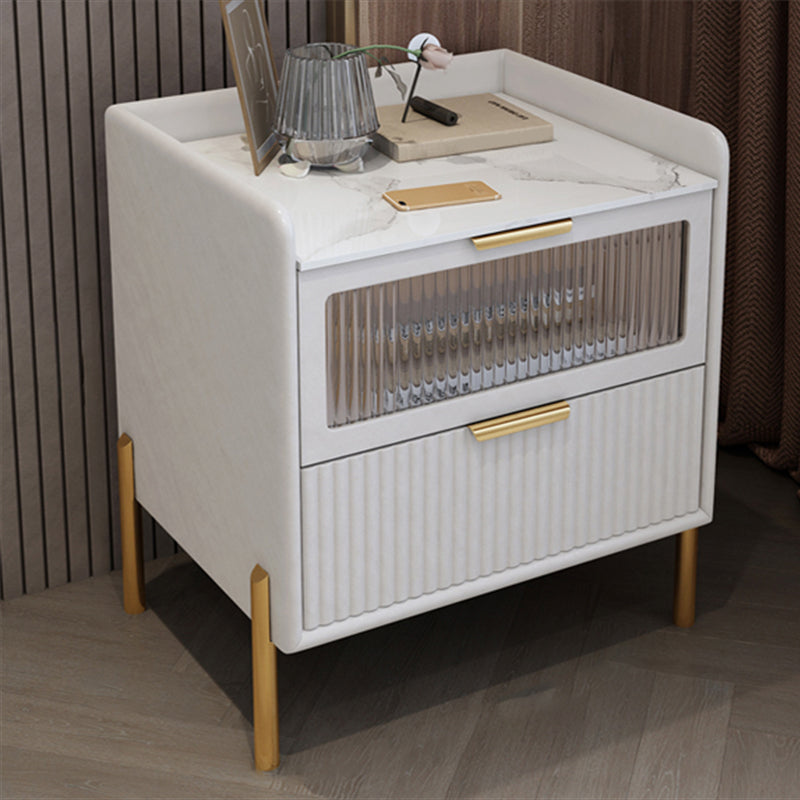 Table table de chevet de table de glamour classique pour chambre à coucher