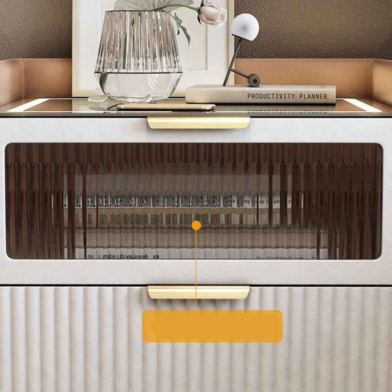 Table table de chevet de table de glamour classique pour chambre à coucher