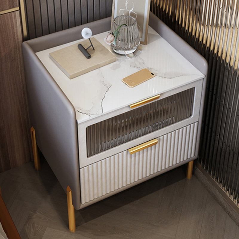 Table table de chevet de table de glamour classique pour chambre à coucher