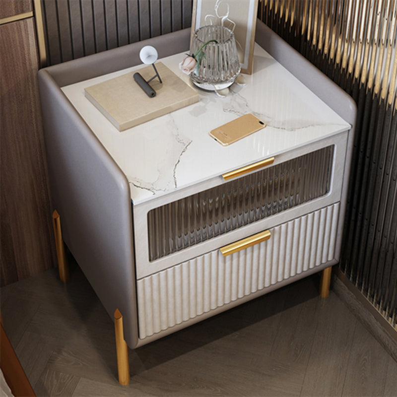 Table table de chevet de table de glamour classique pour chambre à coucher