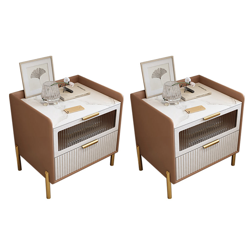 Table table de chevet de table de glamour classique pour chambre à coucher