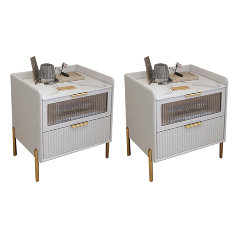 Table table de chevet de table de glamour classique pour chambre à coucher