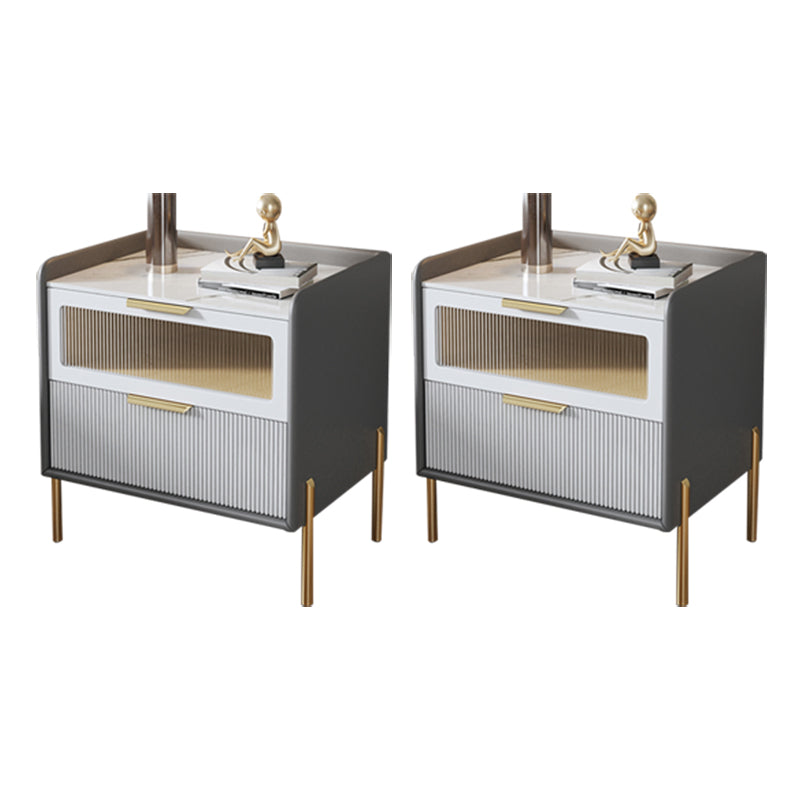 Table table de chevet de table de glamour classique pour chambre à coucher