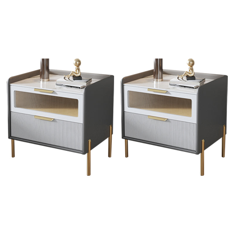 Table table de chevet de table de glamour classique pour chambre à coucher