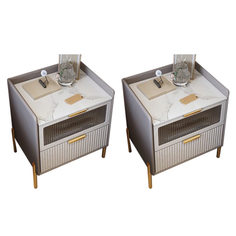 Table table de chevet de table de glamour classique pour chambre à coucher