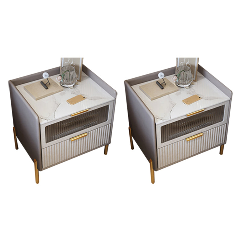 Table table de chevet de table de glamour classique pour chambre à coucher