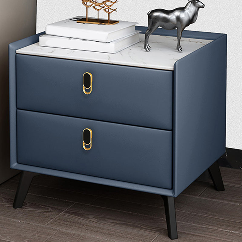 Table de nuit de table de table de table glamour avec 2 tiroirs