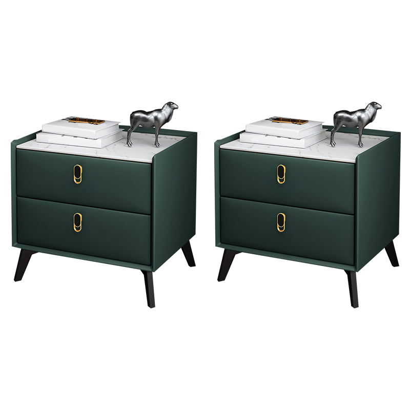 Table de nuit de table de table de table glamour avec 2 tiroirs