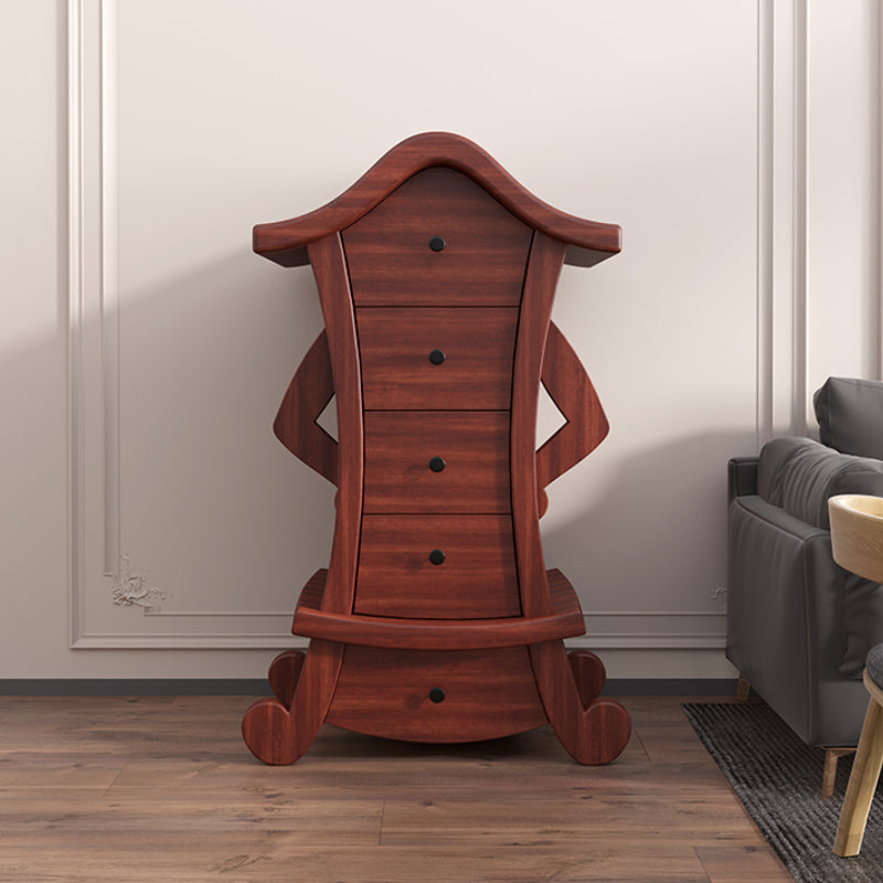 Lencería vertical contemporánea almacenamiento de madera de madera cofre para el hogar