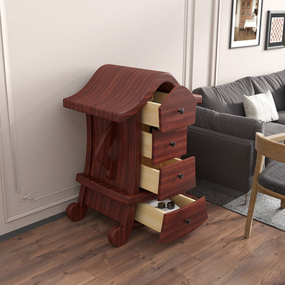 Lencería vertical contemporánea almacenamiento de madera de madera cofre para el hogar