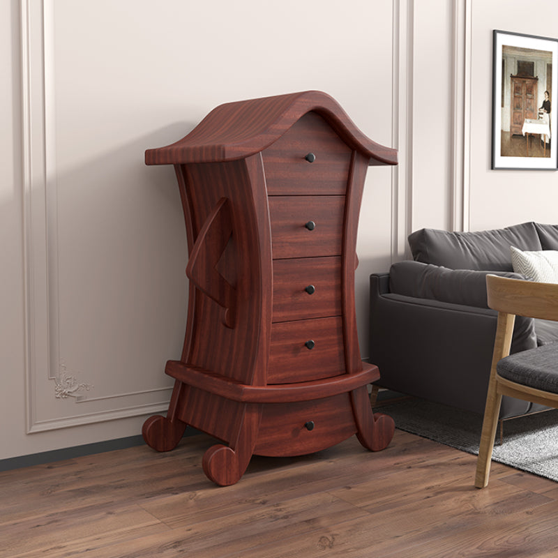 Lencería vertical contemporánea almacenamiento de madera de madera cofre para el hogar