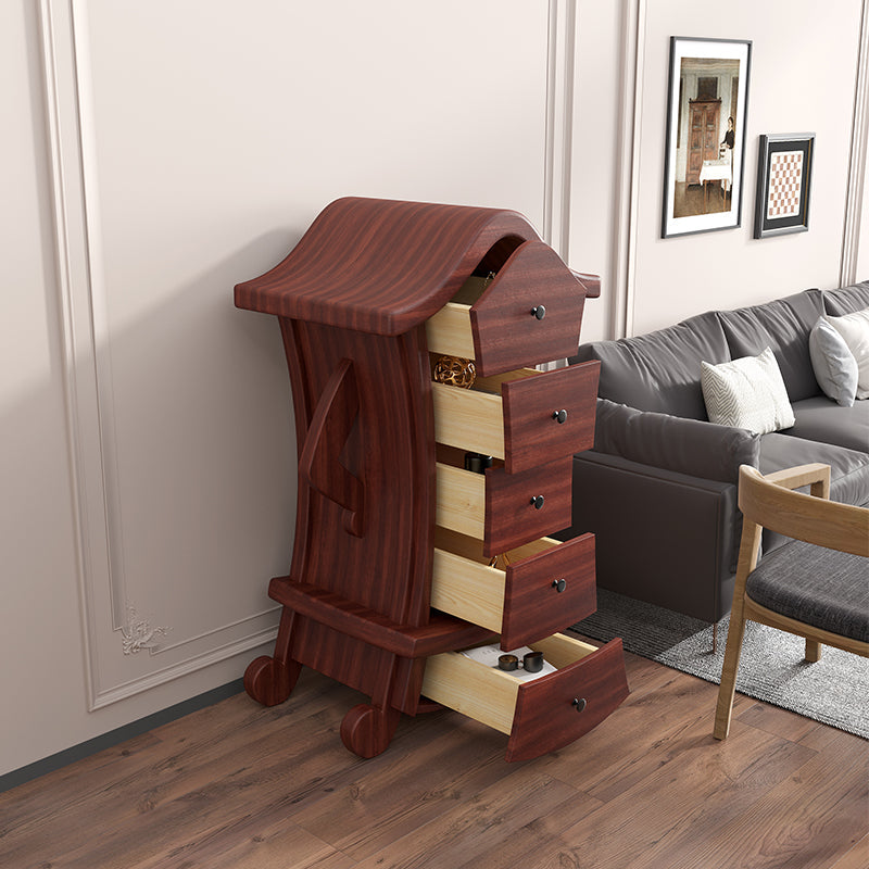 Lencería vertical contemporánea almacenamiento de madera de madera cofre para el hogar