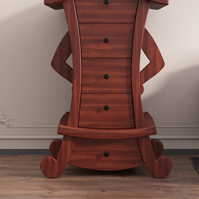 Lencería vertical contemporánea almacenamiento de madera de madera cofre para el hogar