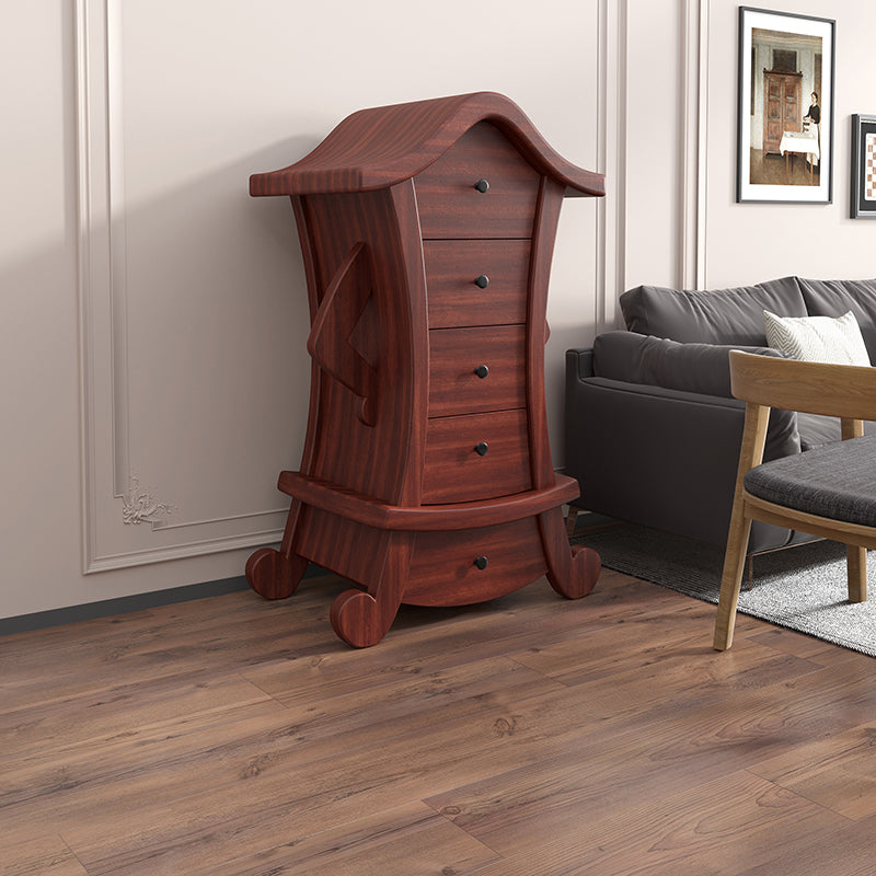 Lencería vertical contemporánea almacenamiento de madera de madera cofre para el hogar