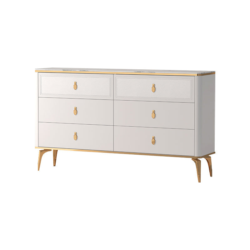 Modern Storage Chest Dresser Horizontal Storage Chest with Drawers 69"L x 14"W x 35"H White Clearhalo 'Bedroom Furniture' 'Dressers & Chests' 'dressers_chests' 'furn' 'furn_dressers_chests' 'Furniture' 7486120