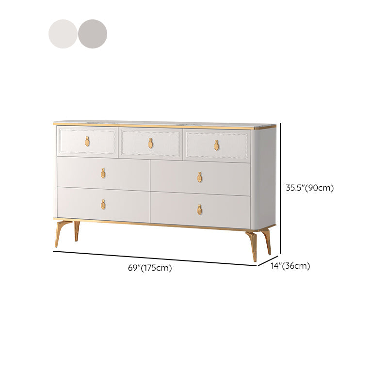 Modern Storage Chest Dresser Horizontal Storage Chest with Drawers Clearhalo 'Bedroom Furniture' 'Dressers & Chests' 'dressers_chests' 'furn' 'furn_dressers_chests' 'Furniture' 7486134