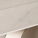 Tavolo console contemporanea a forma di rettangolo tavolo di divano in pietra in oro/nero