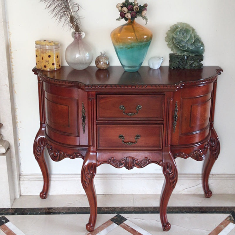 Forma di forma libera tabella della console contemporanea tavolo da divano console marrone