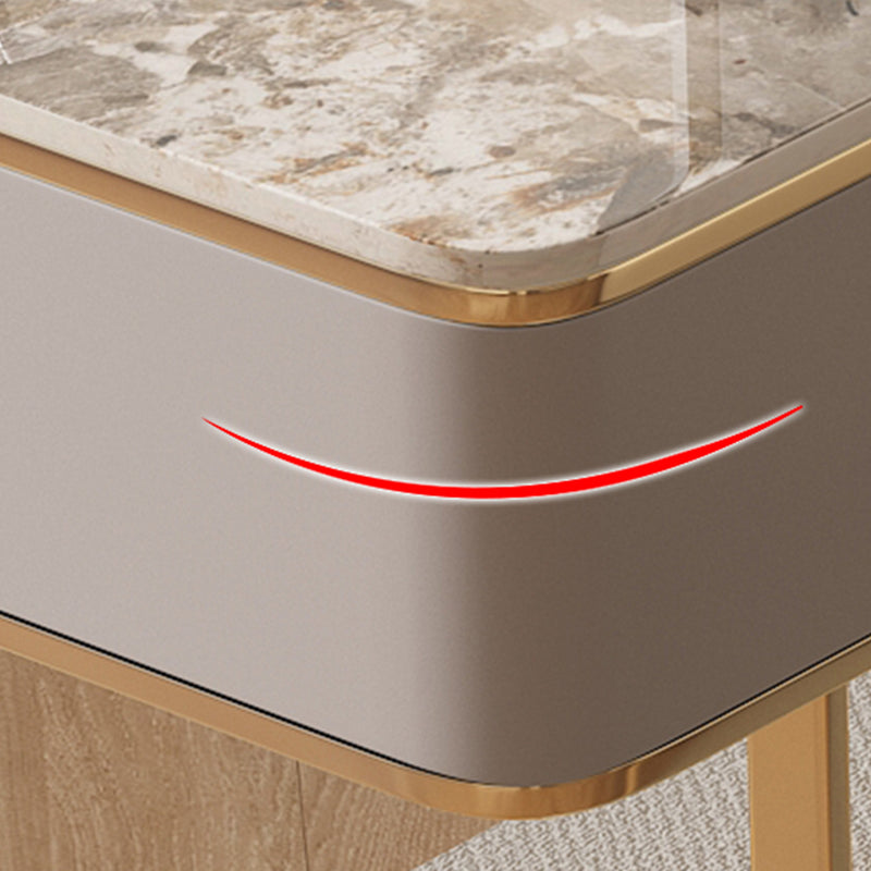 Descrito de oficina de piedra rectángulo base de metal Base de metal escritorio de escritura de estilo para la oficina para la oficina