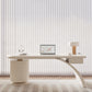Forme irrégulière Bureau de bureau contemporain Bureau de tâche en bois avec 2 tiroirs en blanc
