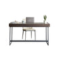 Forme rectangulaire Bureau contemporain Bureau en pierre Tâche de tâche avec 2 jambes en gris