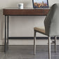 Forme rectangulaire Bureau contemporain Bureau en pierre Tâche de tâche avec 2 jambes en gris