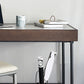 Forme rectangulaire Bureau contemporain Bureau en pierre Tâche de tâche avec 2 jambes en gris