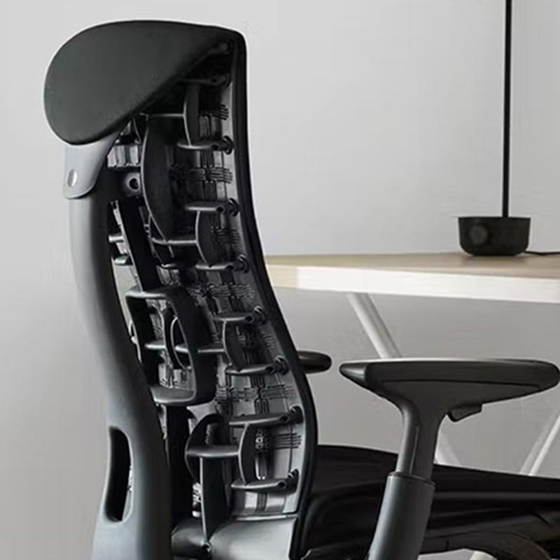 Modern Removable Arms Chair Adjustable Seat Height Slide Chair Clearhalo 'furn' 'furn_office_chair' 'Furniture' 'Office Chairs' 'Office Furniture' 'office_chair' 7486392