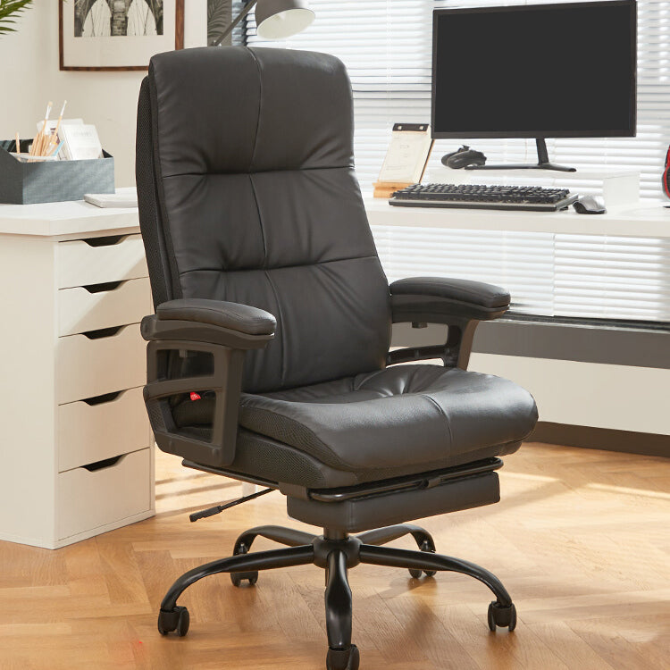 Padded Arms Office Chair Tilt Mechanism No Distressing Ergonomic Slide Chair Clearhalo 'furn' 'furn_office_chair' 'Furniture' 'Office Chairs' 'Office Furniture' 'office_chair' 7486398