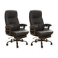 Padded Arms Office Chair Tilt Mechanism No Distressing Ergonomic Slide Chair Black 2 Piece Set Clearhalo 'furn' 'furn_office_chair' 'Furniture' 'Office Chairs' 'Office Furniture' 'office_chair' 7486400