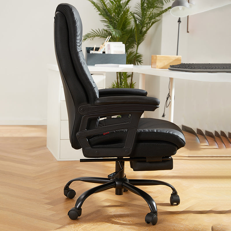 Padded Arms Office Chair Tilt Mechanism No Distressing Ergonomic Slide Chair Clearhalo 'furn' 'furn_office_chair' 'Furniture' 'Office Chairs' 'Office Furniture' 'office_chair' 7486401