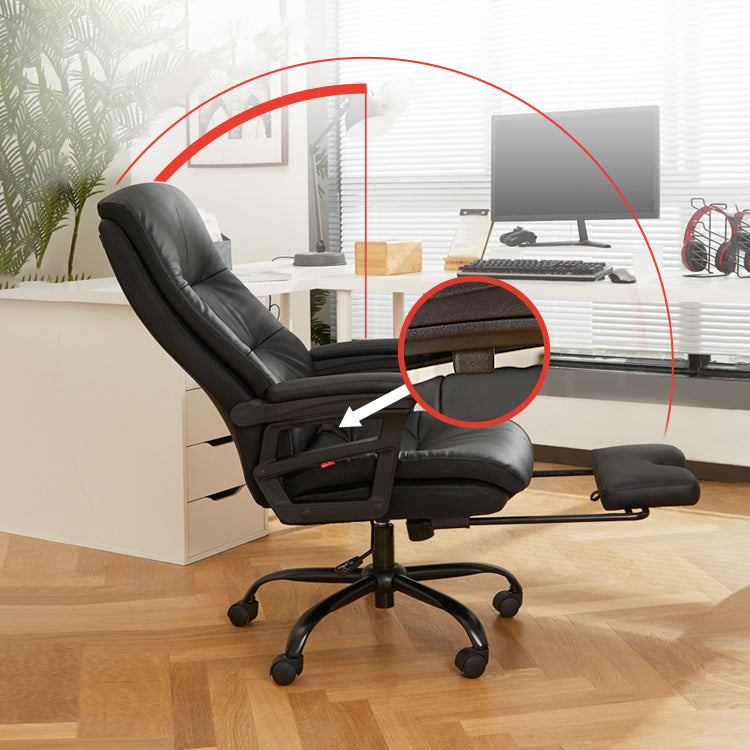 Padded Arms Office Chair Tilt Mechanism No Distressing Ergonomic Slide Chair Clearhalo 'furn' 'furn_office_chair' 'Furniture' 'Office Chairs' 'Office Furniture' 'office_chair' 7486403