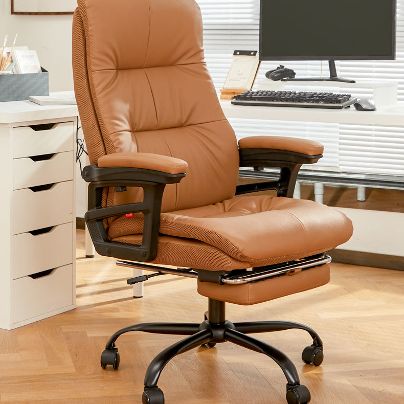 Padded Arms Office Chair Tilt Mechanism No Distressing Ergonomic Slide Chair Clearhalo 'furn' 'furn_office_chair' 'Furniture' 'Office Chairs' 'Office Furniture' 'office_chair' 7486404