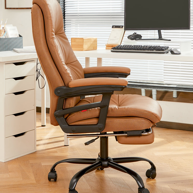 Padded Arms Office Chair Tilt Mechanism No Distressing Ergonomic Slide Chair Clearhalo 'furn' 'furn_office_chair' 'Furniture' 'Office Chairs' 'Office Furniture' 'office_chair' 7486415