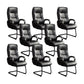 Fixed Arms Office Chair Leather No Distressing Ergonomic Desk Chair