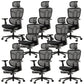Removable Arms Office Chair Tilt Mechanism Ergonomic Desk Chair with Wheels