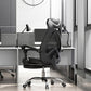 Padded Arms Office Chair Tilt Mechanism No Distressing Desk Chair with Wheels Black 1 Piece With Footrest Clearhalo 'furn' 'furn_office_chair' 'Furniture' 'Office Chairs' 'Office Furniture' 'office_chair' 7486505