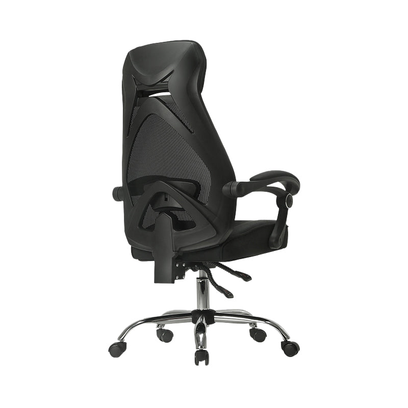 Padded Arms Office Chair Tilt Mechanism No Distressing Desk Chair with Wheels Clearhalo 'furn' 'furn_office_chair' 'Furniture' 'Office Chairs' 'Office Furniture' 'office_chair' 7486507