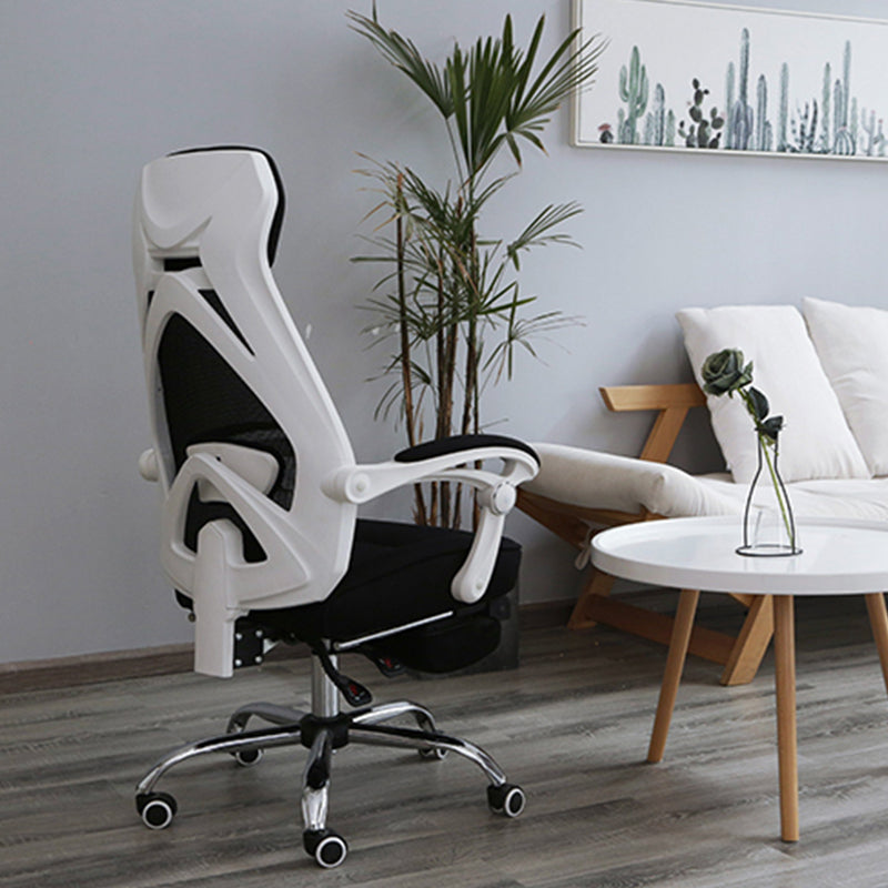 Padded Arms Office Chair Tilt Mechanism No Distressing Desk Chair with Wheels Clearhalo 'furn' 'furn_office_chair' 'Furniture' 'Office Chairs' 'Office Furniture' 'office_chair' 7486516