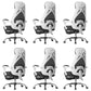 Padded Arms Office Chair Tilt Mechanism No Distressing Desk Chair with Wheels White 6 Piece Set With Footrest Clearhalo 'furn' 'furn_office_chair' 'Furniture' 'Office Chairs' 'Office Furniture' 'office_chair' 7486520